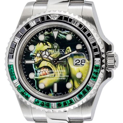 rolex hulk custom|Rolex Hulk model.